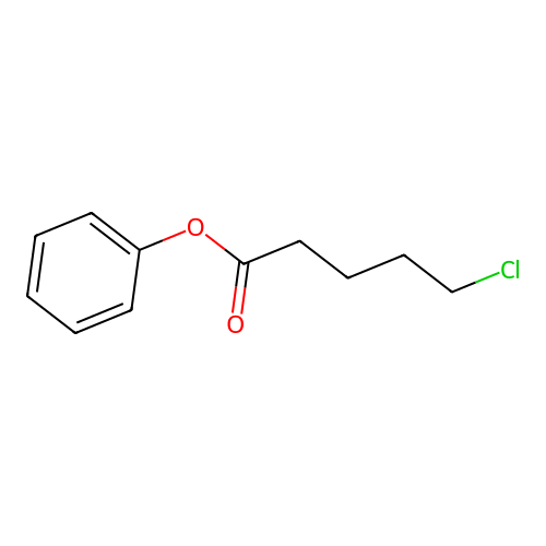 5-Chloropentanoic acid, phenyl ester structure
