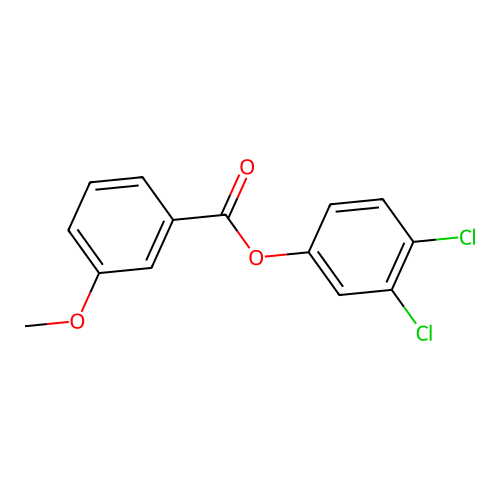 间茴香酸-3,4-二氯苯酯 structure