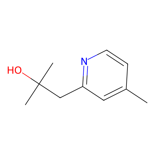 2-Methyl-1-(4-methylpyridin-2-yl)propan-2-ol structure