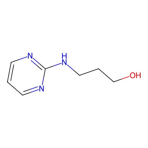 2-(3-Hydroxypropylamino)pyrimidine structure
