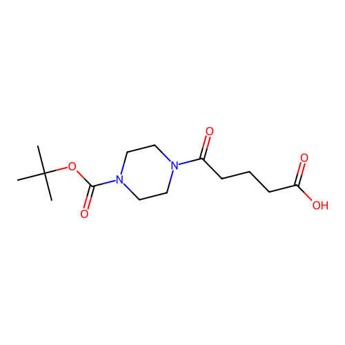 4-(4-Carboxy-butyryl)-piperazine-1-carboxylic acid tert-butyl ester structure