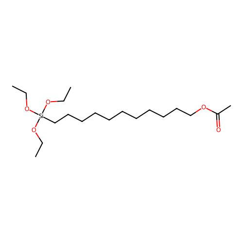 11-(三乙氧基硅基)十一烷基乙酸酯 structure