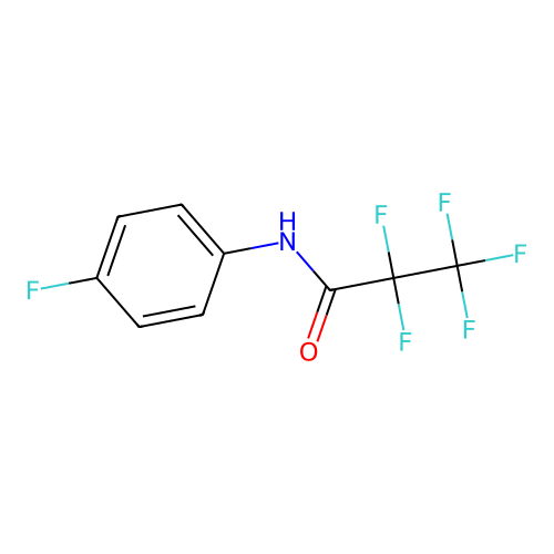 Propanamide, N-(4-fluorophenyl)-2,2,3,3,3-pentafluoro- structure
