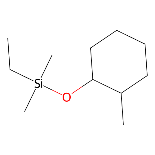 2-Methyl-1-(ethyl(dimethyl)silyloxy)cyclohexane structure