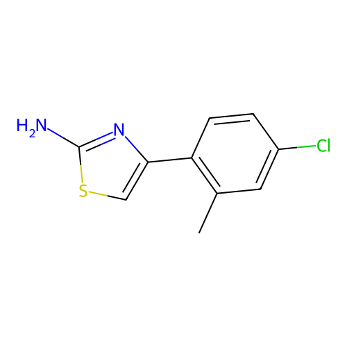 4-(4-氯-2-甲基苯基)-1,3-噻唑-2-胺 structure