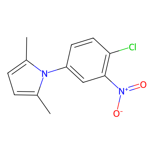 1-(4-Chloro-3-nitrophenyl)-2,5-dimethyl-1H-pyrrole structure