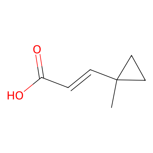 3-(1-Methylcyclopropyl)prop-2-enoic acid structure
