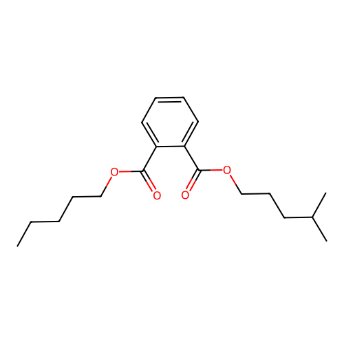 Phthalic acid, isohexyl pentyl ester structure
