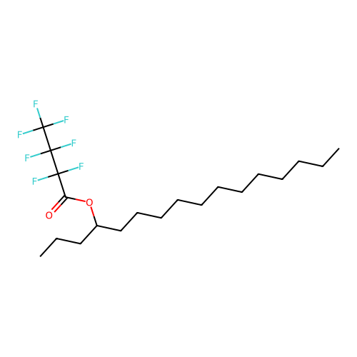 4-Heptafluorobutyryloxyhexadecane structure