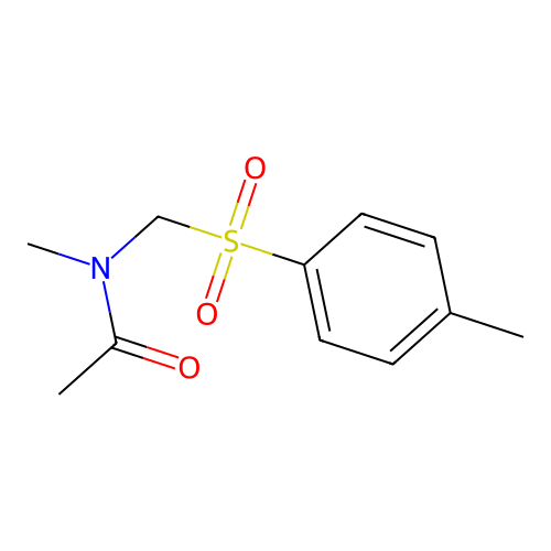 N-Methyl-N-(toluene-4-sulfonylmethyl)-acetamide structure