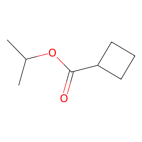Propan-2-yl cyclobutanecarboxylate structure