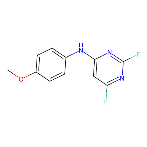 2,4-Difluoro-6-(4-methoxyphenylamino)pyrimidine structure