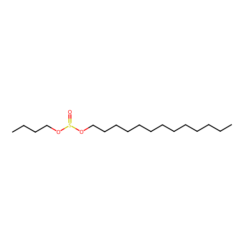 Sulfurous acid, butyl tridecyl ester structure
