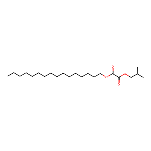 Oxalic acid, isobutyl hexadecyl ester structure