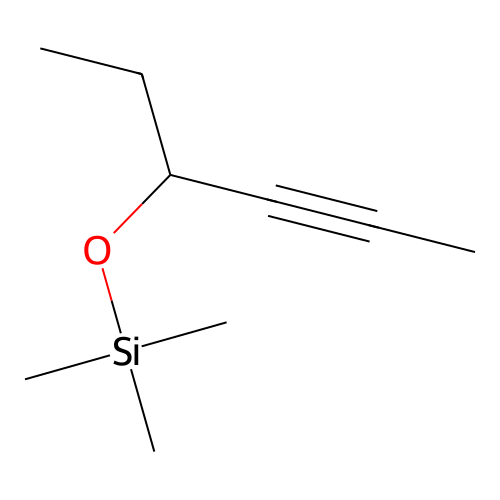((1-Ethyl-2-butyn-1-yl)oxy)trimethylsilane structure