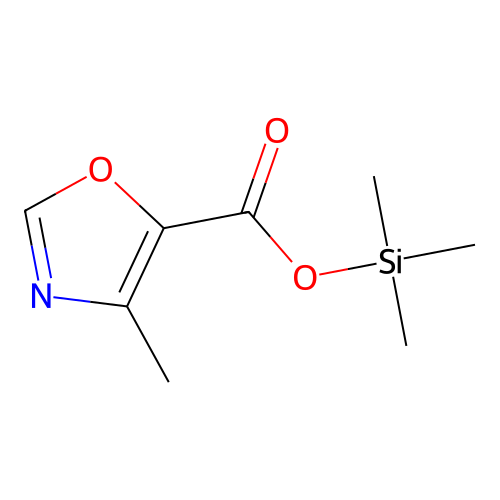 Trimethylsilyl 4-methyl-1,3-oxazole-5-carboxylate structure
