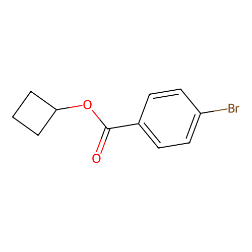 Cyclobutyl 4-bromobenzoate structure