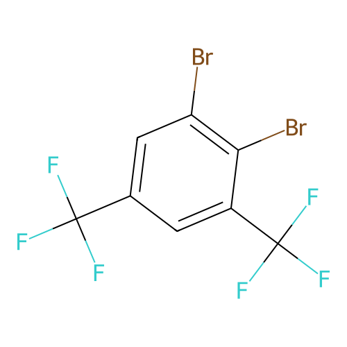 1,2-Dibromo-3,5-bis-trifluoromethylbenzene structure