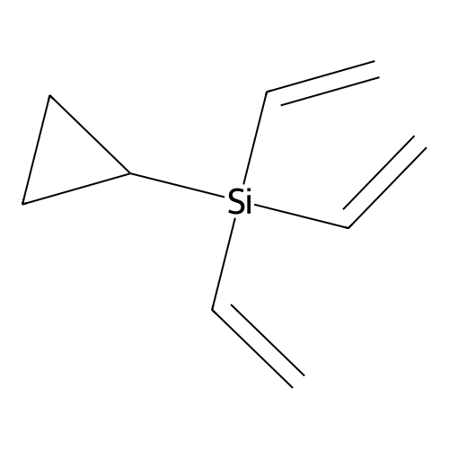 (Cyclopropyl)trivinylsilane structure