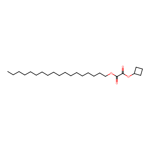 Oxalic acid, cyclobutyl octadecyl ester structure