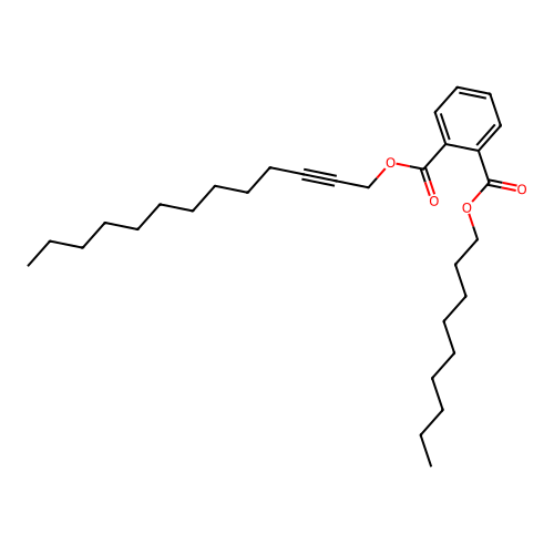 Phthalic acid, nonyl tridec-2-yn-1-yl ester structure