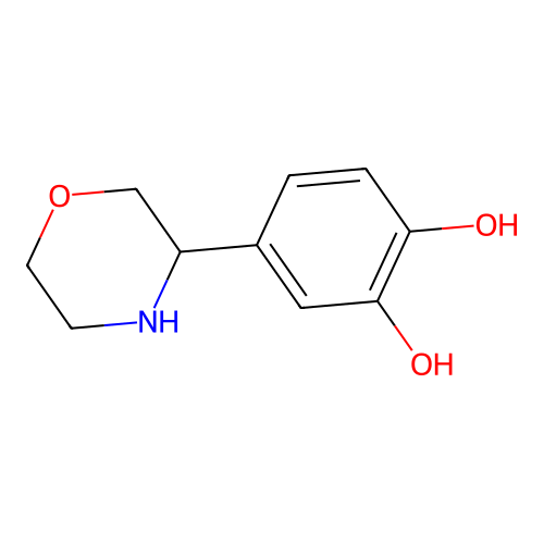 4-(Morpholin-3-yl)benzene-1,2-diol structure