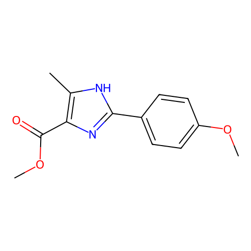 methyl 2-(4-methoxyphenyl)-5-methyl-1H-imidazole-4-carboxylate structure