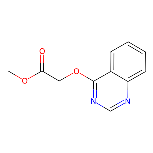 (Quinazolin-4-yloxy)-acetic acid, methyl ester structure