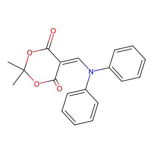 5-((Diphenylamino)methylene)-2,2-dimethyl-1,3-dioxane-4,6-dione structure