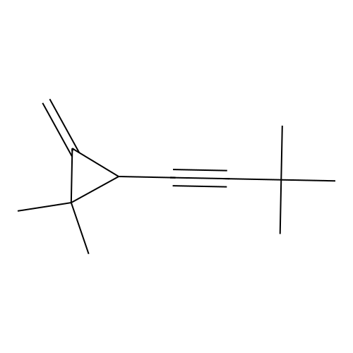 2-(3,3-Dimethyl-but-1-ynyl)-1,1-dimethyl-3-methylene-cyclopropane structure