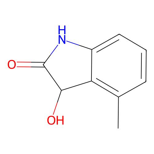 1,3-Dihydro-3-hydroxy-4-methyl-2H-indol-2-one structure