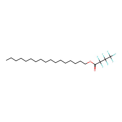 Heptadecyl 2,2,3,3,4,4,4-heptafluorobutanoate structure