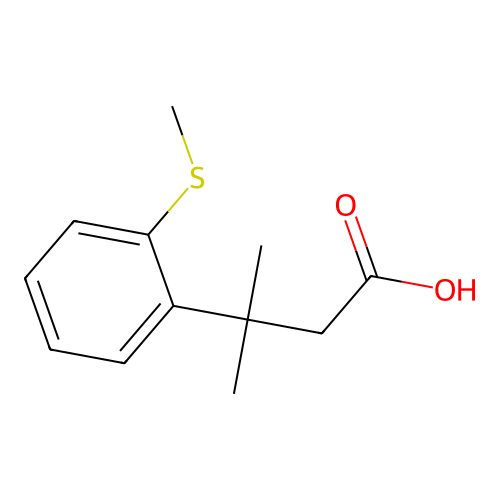 3-甲基-3-[2-(甲硫基)苯基]丁酸 structure