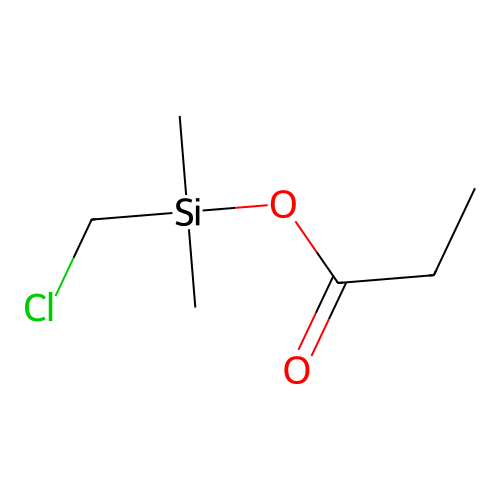 Propanoic acid, dimethyl(chloromethyl)silyl ester structure