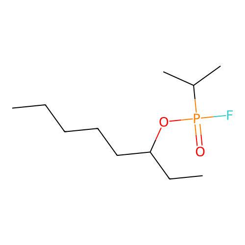 1-Ethylhexyl isopropylphosphonofluoridate structure