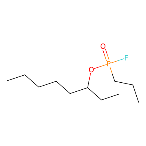 1-Ethylhexyl P-propylphosphonofluoridate structure