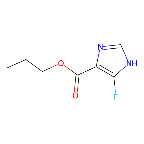 propyl 5-fluoro-1H-imidazole-4-carboxylate structure