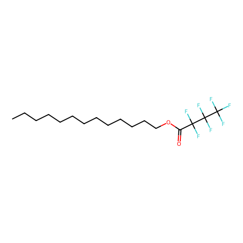 Tridecyl heptafluorobutanoate structure