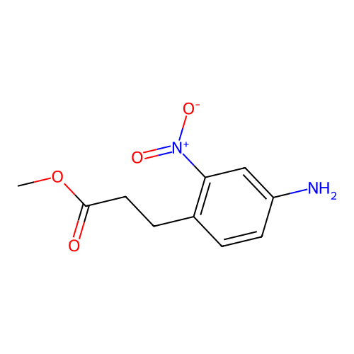 Methyl 3-(4-amino-2-nitrophenyl)propanoate structure