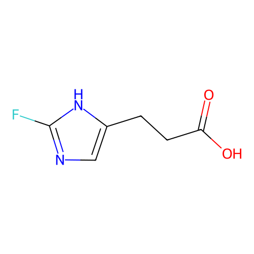 2-Fluoroimidazole-5-propionic acid structure