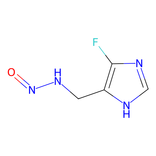 Imidazole, 4-fluoro-5-hydroxyazomethyl- structure