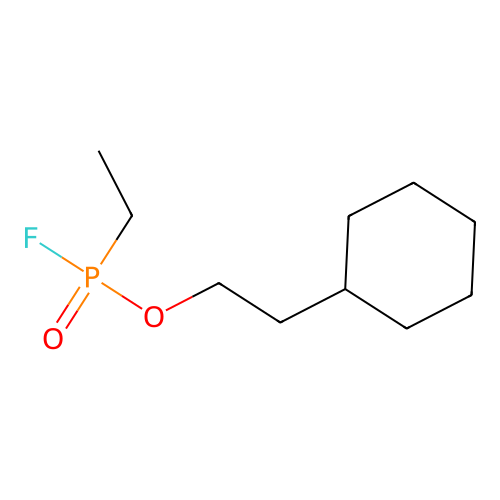 2-Cyclohexylethyl ethylphosphonofluoridate structure