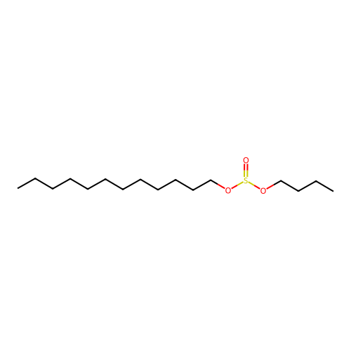 Sulfurous acid, butyl dodecyl ester structure