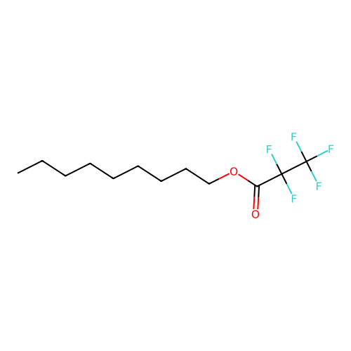Nonyl pentafluoropropionate structure