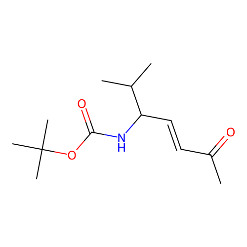 tert-butyl N-(2-methyl-6-oxohept-4-en-3-yl)carbamate structure