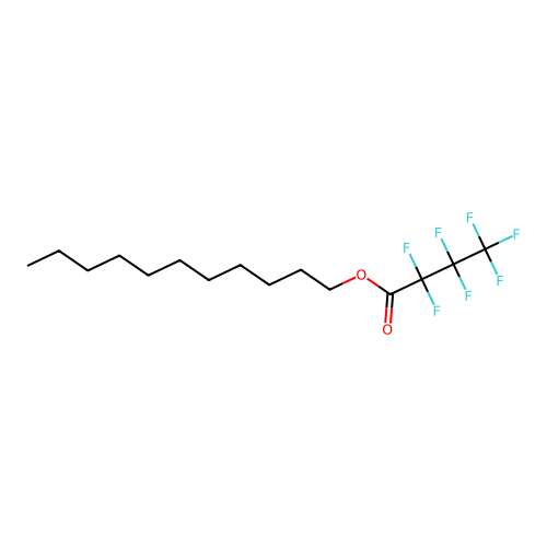 Undecyl heptafluorobutanoate structure