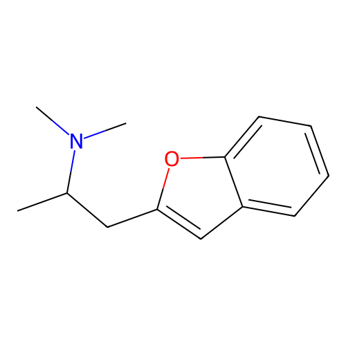 2-[2,N,N-Trimethyl-2-aminoethyl]benzofuran structure