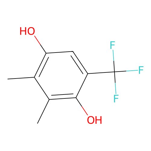 Phen-1,4-diol, 2,3-dimethyl-5-trifluoromethyl- structure