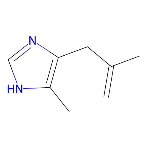 Imidazole, 4-methyl-5-[2-methyl-2-propenyl]- structure