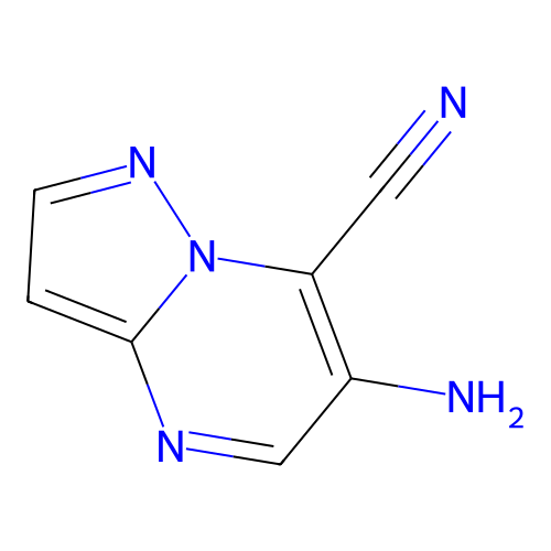 6-氨基吡唑并[1,5-a]嘧啶-7-甲腈 structure